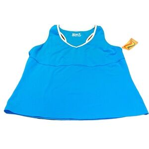 Racerback tank top Katie K Tank‎ Top Blue and white plus size 2x NWT

Gym 4
